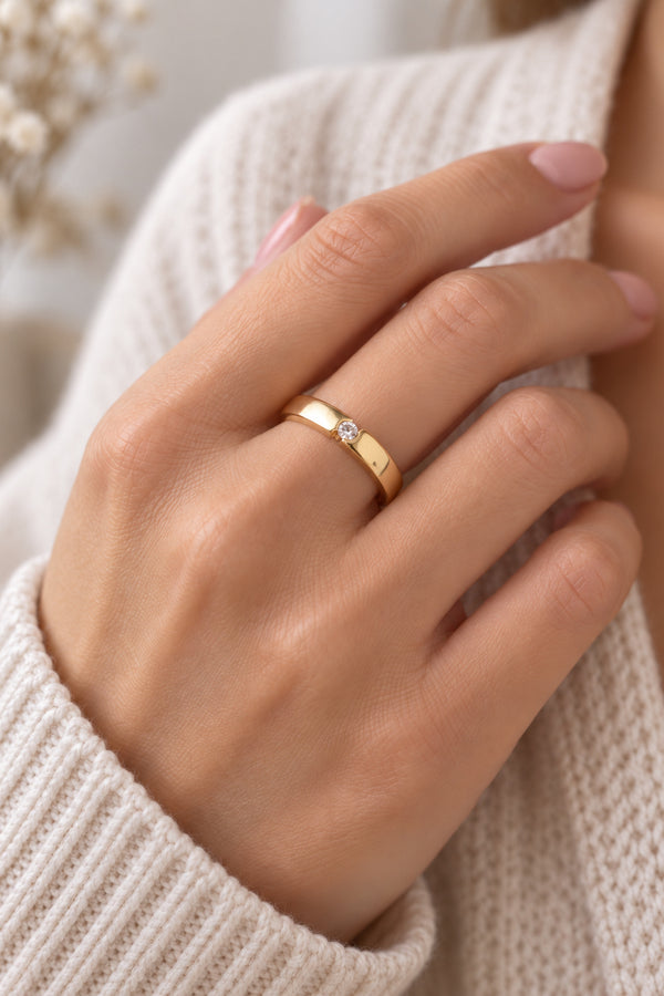 Prsten s přírodním diamantem 2,64 g