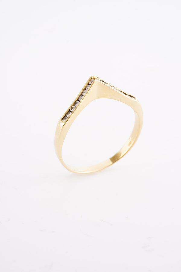 Dámský prsten s přírodními diamanty, 2.35 g